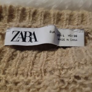 ZARA Beige Knit Sweater